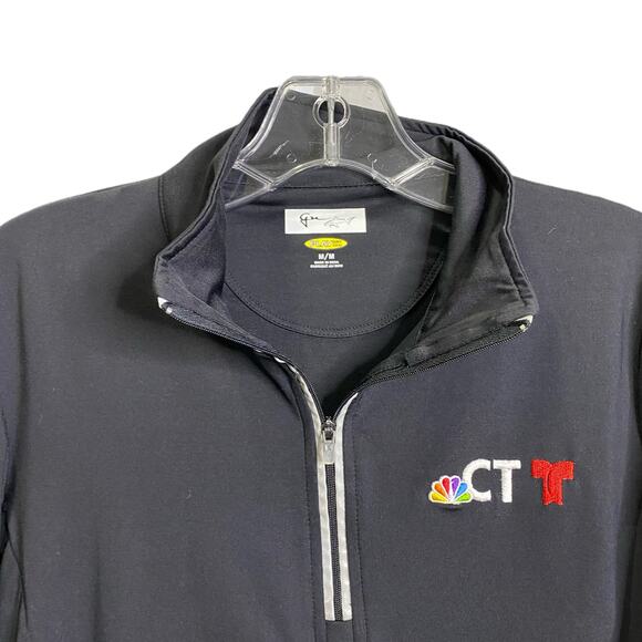 Greg Norman Women's Quarter-Zip Sweatshirt Black NBC CT Style#WNS2K451 Stretch M - Picture 4 of 7